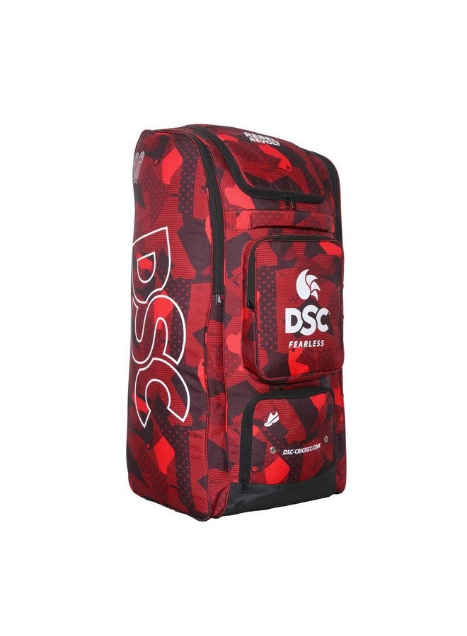 DSC DSC Rebel Revolt Duffle Cricket Kit Bag, Colour - Red/Black  - Image 1