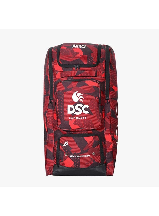 DSC DSC Rebel Revolt Duffle Cricket Kit Bag, Colour - Red/Black  - Image 2