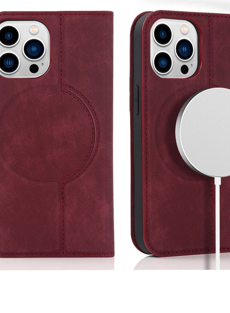 Suitable For IPhone Magnetic Attraction Flip Cover Protective Sleeve - Image 2