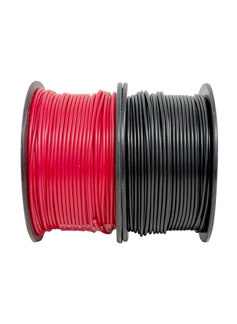 RACO RACO US PRO Tinned Copper Wire – 50M Flexible Silicone Cable for Breadboards, Automotive Use, DIY Projects & Battery Wiring (1.8mm-50Metre(2 Color))  - Image 1