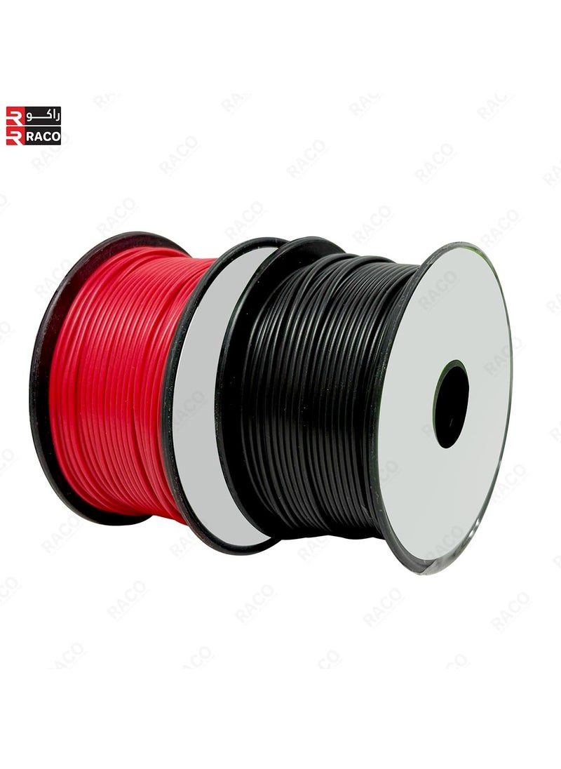 RACO RACO US PRO Tinned Copper Wire – 50M Flexible Silicone Cable for Breadboards, Automotive Use, DIY Projects & Battery Wiring (1.8mm-50Metre(2 Color))  - Image 2