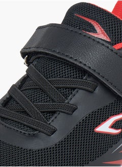 Dash Boys Printed Lace Detail Sports Shoes with Hook and Loop Closure  - Image 4