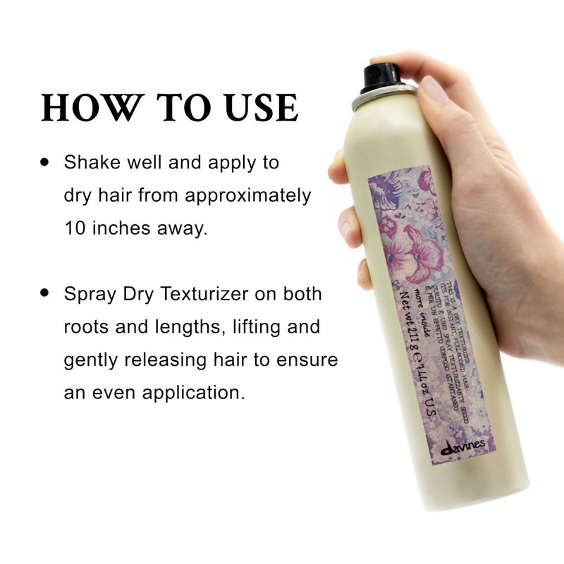 Davines This Is A Dry Texturizer, Texturizing Spray for Full Bodied Hair with Volume, Strong Hold, and Tousled Look, 7.44 Oz - Image 4