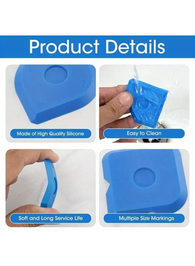 10pcs Blue Caulking Tool Kit 23 Shapes Reusable Sealant Finishing Tool For Kitchen Bathroom - Image 3