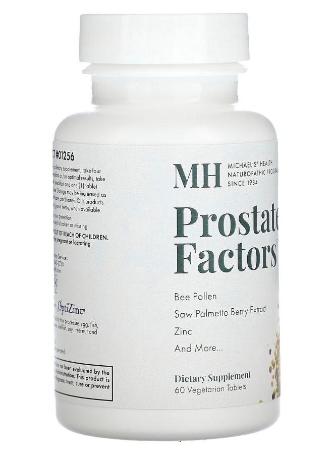 Michael's Naturopathic Prostate Factors 60 Vegetarian Tablets - Image 2