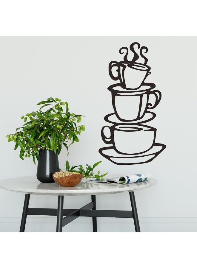هاي هيلوك ديكور المطبخ فنجان القهوة الشارات الفينيل ملصق الحائط - Image 1