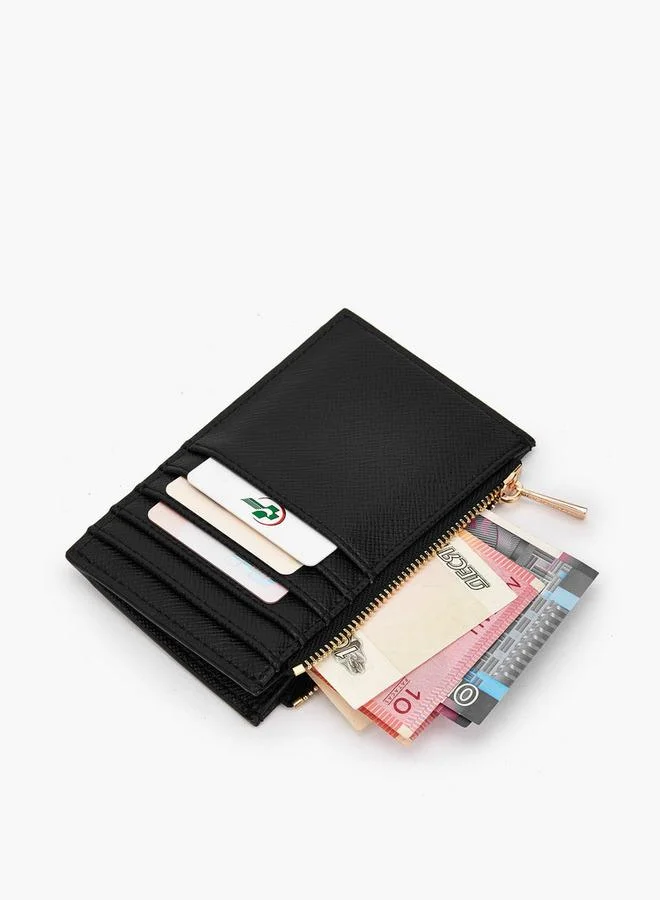 Flora Bella By Shoexpress BLACK Flora Bella Textured Card Holder for Women | Best Price UAE