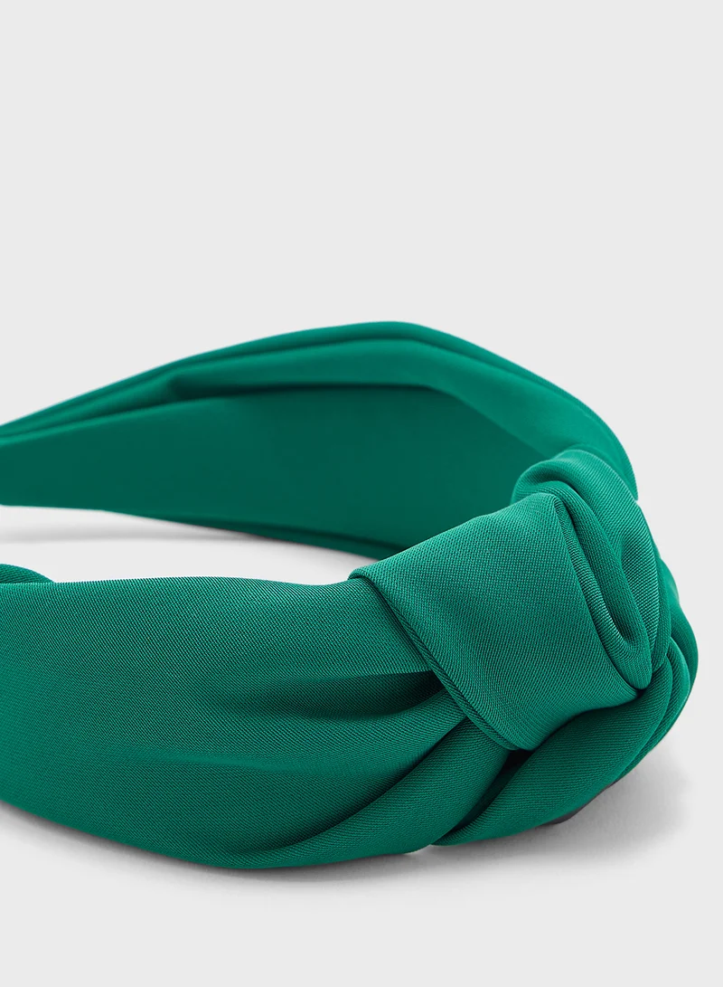 ELLA Satin Finish Knot Detail Headband