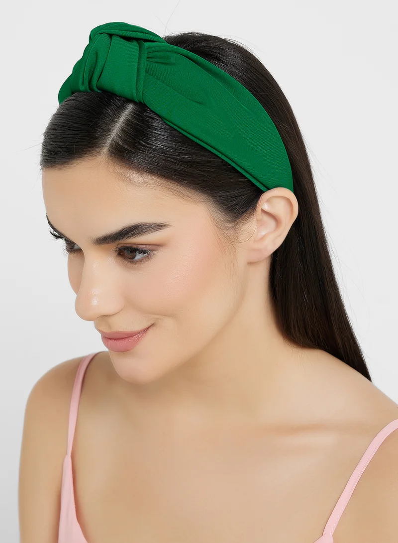 ELLA Satin Finish Knot Detail Headband