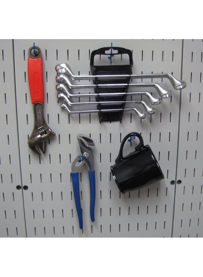 Wall Control KT-200-DLX Blue Slotted Metal Pegboard Hook Kit for Storage & Organization – Deluxe Assortment, 50 lbs Capacity, Made in USA - Image 2