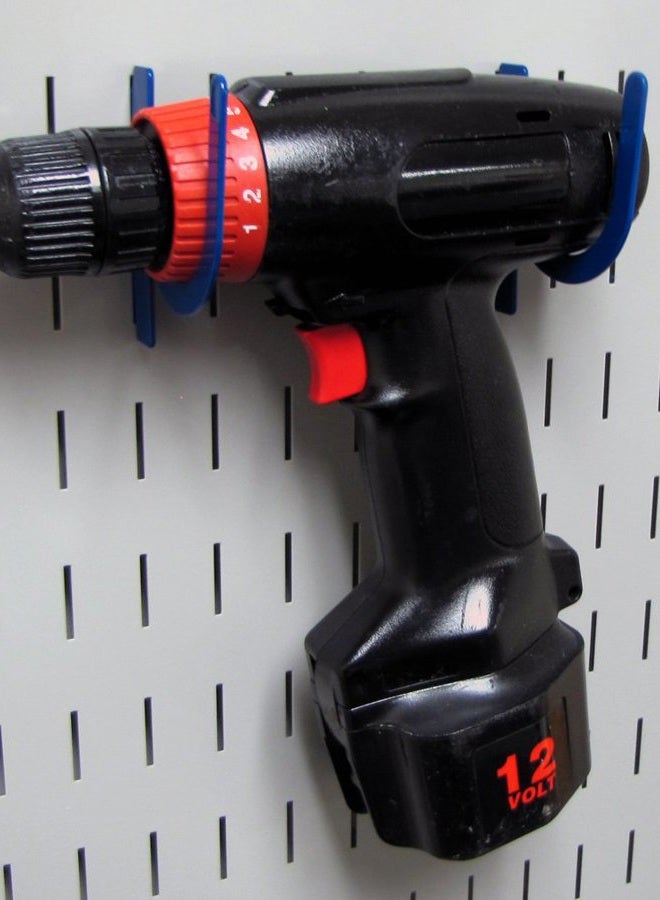 Wall Control KT-200-DLX Blue Slotted Metal Pegboard Hook Kit for Storage & Organization – Deluxe Assortment, 50 lbs Capacity, Made in USA - Image 5