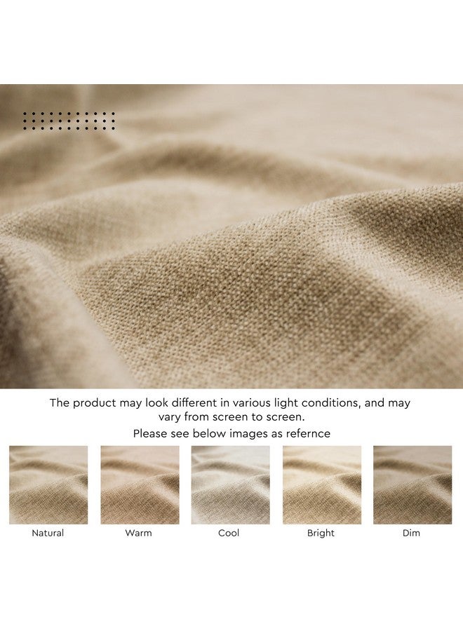 Encasa XO نسيج شينيل ذو ملمس ناعم وغني بألوان بسيطة للكنب، الأثاث، التنجيد، الستائر، الوسائد والحرف (رمادي، 39"x54"/100x137 سم - 1 متر) - Image 3