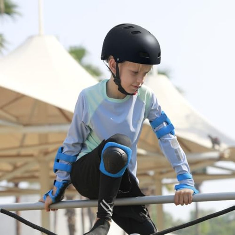 Apusale Bike Skateboard Helmet, Adjustable and Multi-Sport for Skate Scooter, 3 Sizes for Adult Youth Toddler Black - Image 2