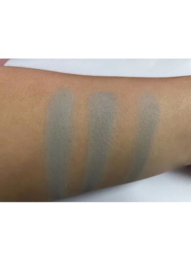 Mysense Single Matte Grey Eyeshadow,Pressed Fine Powder Eye Shadow,High Pigment Longwear Single Grey Eye Makeup for Day&Night (03)  - Image 2