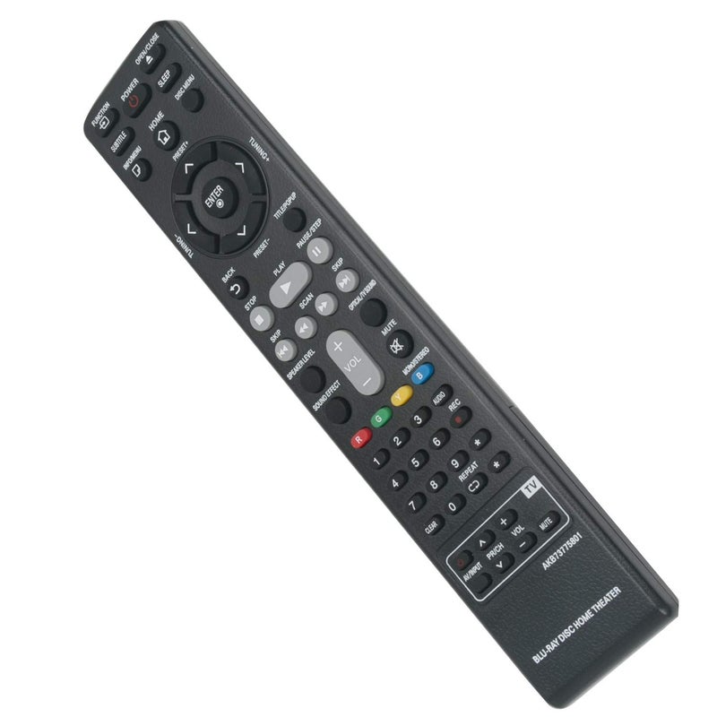 AULCMEET AKB73775801 Replaced Remote Compatible with LG BLU-RAY DVD Player BH4030S BH4430P BH4530T BH5140 BH5140S BH5140SF0 BH5440P BH5540T BH6230S BH6240S BH6330H BH6340H S43S2-S S43T1-S S54S1-S S54T1-C