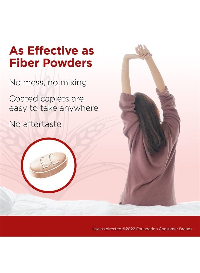 Fibercon FiberCon Fiber Therapy Coated Caplets, Safe, Simple & Comfortable Insoluble Fiber for Bowel Irregularity, Comfortable Constipation Relief with No Gas or Bloating, 140 Caplets  - Image 5