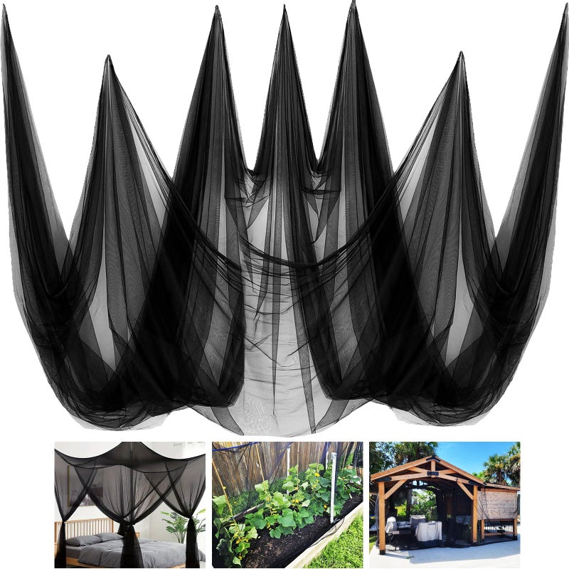 Alaeseje 2 Pack 10 x 20 FT Mosquito Netting,Garden Mesh Netting Barrier,Balcony Privacy Screen Plant Covers for Patio Vegetables Fruits Flowers Protection - Image 1