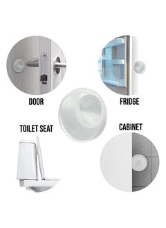 Y&D DELFINO Door Stopper Wall Protector (4 Pack) - Shock Absorbent Shield & Silencer for Wall/Door Handle, Self Adhesive Reusable Larger Bumper to Protect Surface (Clear)  - Image 3