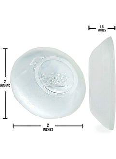 Y&D DELFINO Door Stopper Wall Protector (4 Pack) - Shock Absorbent Shield & Silencer for Wall/Door Handle, Self Adhesive Reusable Larger Bumper to Protect Surface (Clear)  - Image 5