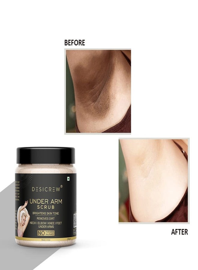 Desicrew UnderArms Scrub Tan Removal Removes Dirt & Dark Spot Removal 200 Gm Scrub (200 g) - Image 2