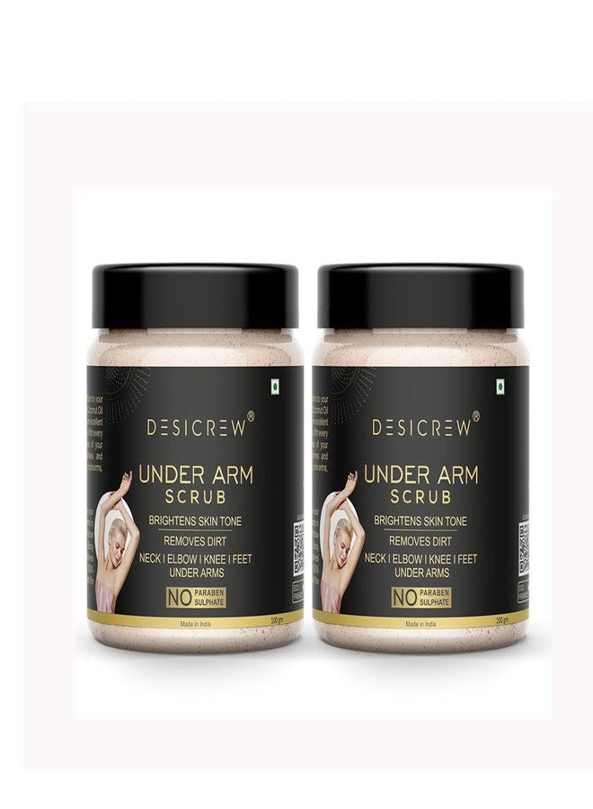 Desicrew UnderArms Scrub Tan Removal Removes Dirt & Dark Spot Removal 200 Gm Scrub (200 g) - Image 1