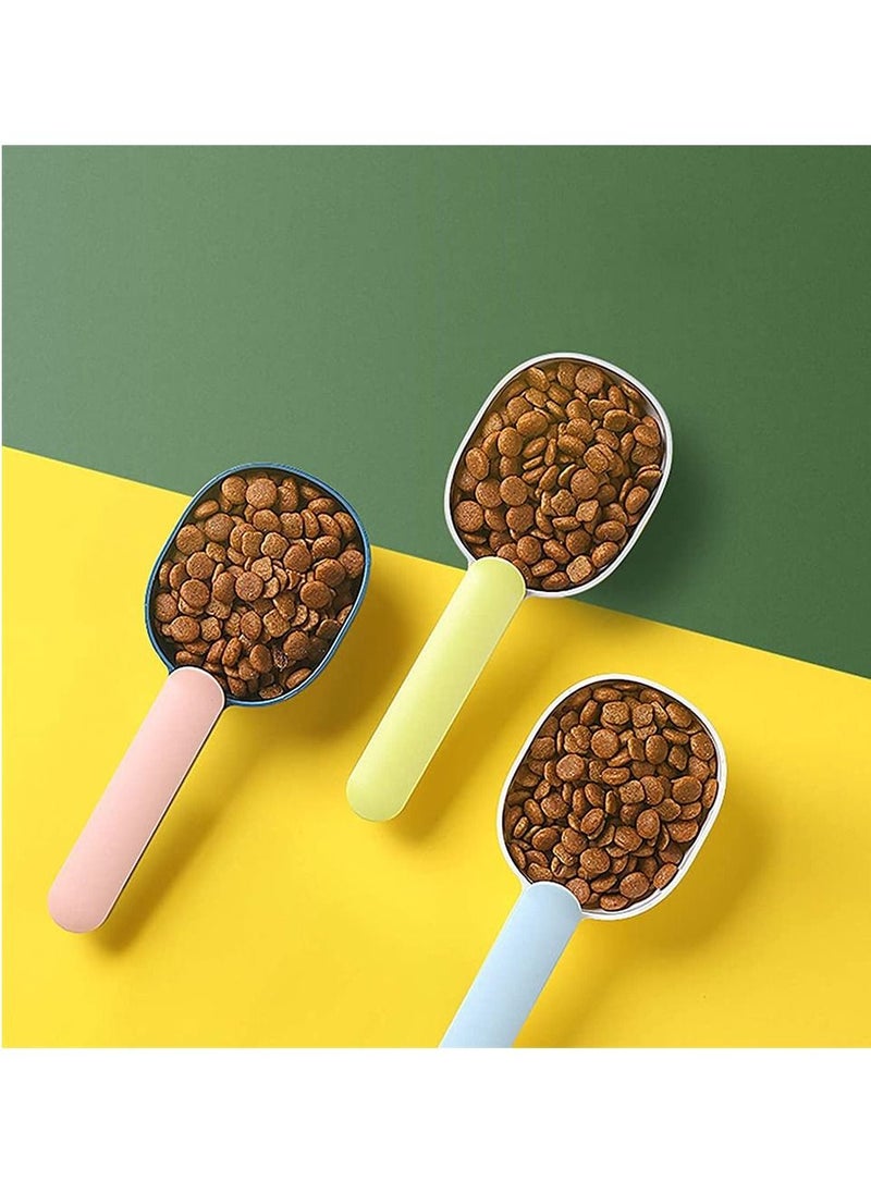 SYOSI - Pet Food Scoop SYOSI Plastic Measuring Cup Pet Food Feeding Spoon with Ergonomic Bag Clip Handle for Dry Liquid Dogs Cats Birds and Kitchen Seasonings - Image 1