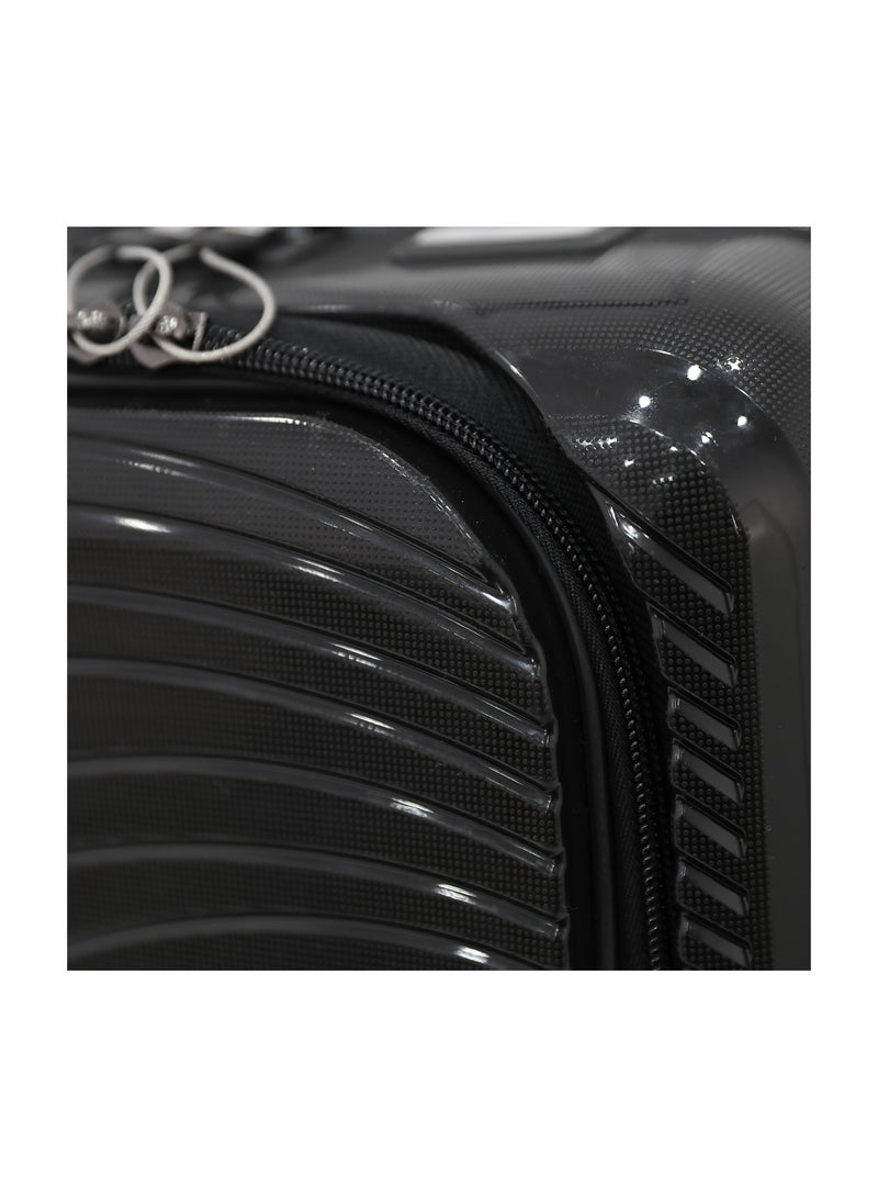 AMERICAN FLYER Unbreakable Hardshell PP Luggage Trolley Bag 20 inch Cabin Size With Double Spinner Wheels,Black - Image 3