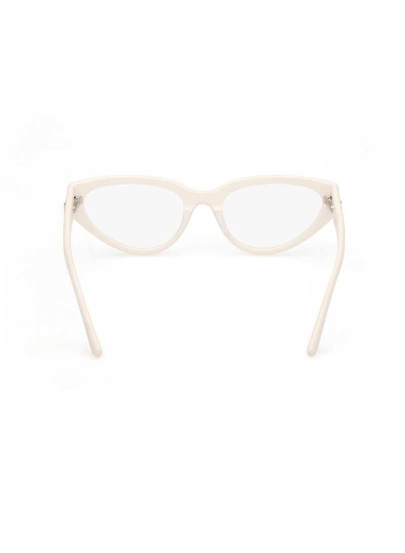 GUESS إطارات نظارات نسائية على شكل عين القط - GU5011302153 - حجم العدسة: 53 مم - أبيض - Image 4