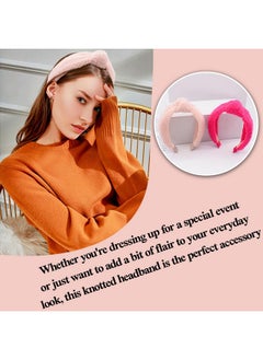 Headbands For Women Fluffy Womens Knotted Wide Headbands Pink Headbands Fashion Hairbands For Women'S Hair Designer Winter Turban Hair Accessories For Girls 2Pcs - pzsku/ZE35ABF5F76DAF0855B99Z/45/_/1718645404/bdb2a229-5883-4caa-9a42-15d342558ca8