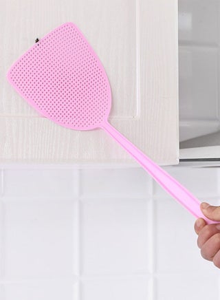 6pcs Plastic Fly Swatters  Strong Durable Flexible Long Handle Manual Fly Swatters Set, Home and Kitchen Helper FlySwatter Assorted Colors. - view 3