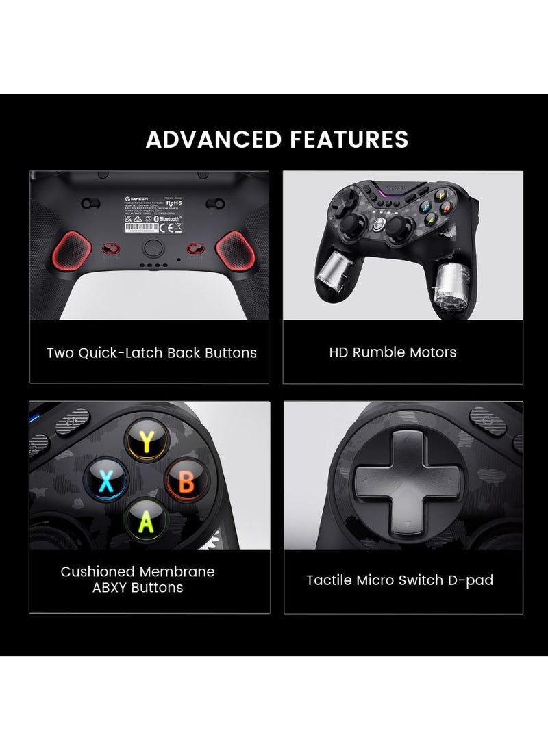 Generic - Professional Gamepad GameSir T3 Pro Tarantula Wireless Gaming Controller Switchable Face ons  Mag-Res TMR Joysticks, 9 Mappable ons, RGB Lighting,1200mAh Multi-Platform Controller for Android iOS PC - Image 1