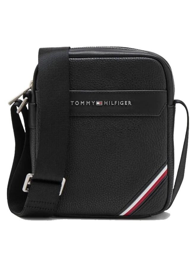 Tommy Hilfiger Plus Tommy Hilfiger Mens Crossbody Bag in Black  - Image 1