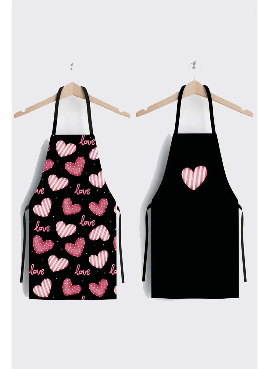 Ays Home Set of 2 Cute Heart Kitchen Aprons