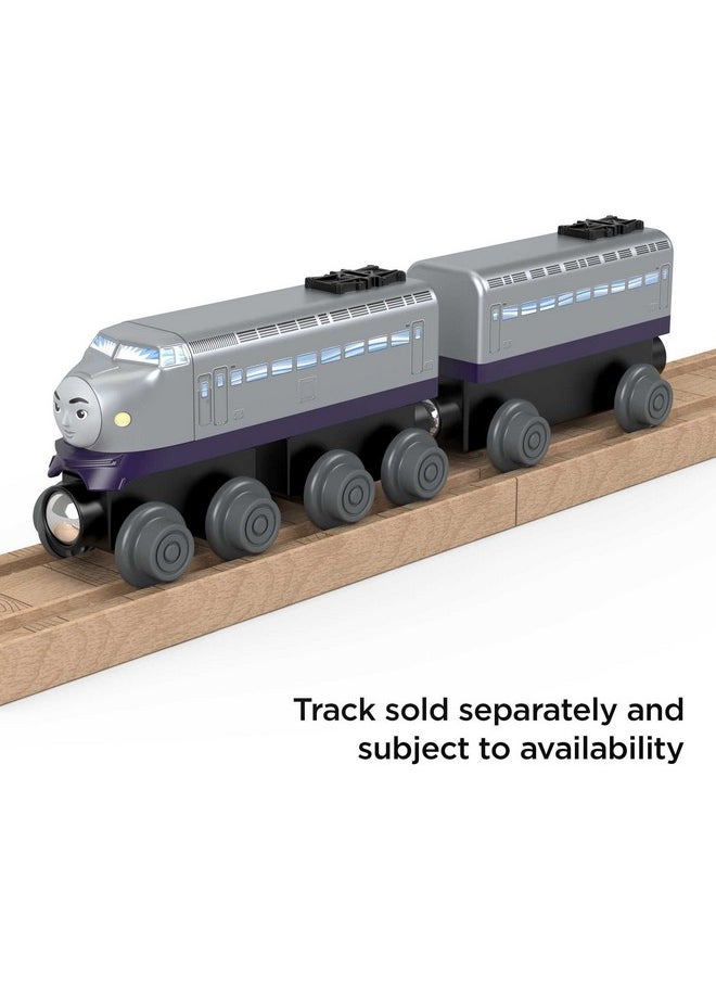 THOMAS & FRIENDS Thomas & Friends Wooden Railway Toy Train Kenji Push-Along Wood Engine & Cargo Car for Toddlers & Preschool Kids Ages 2+ Years (Amazon Exclusive)  - Image 4