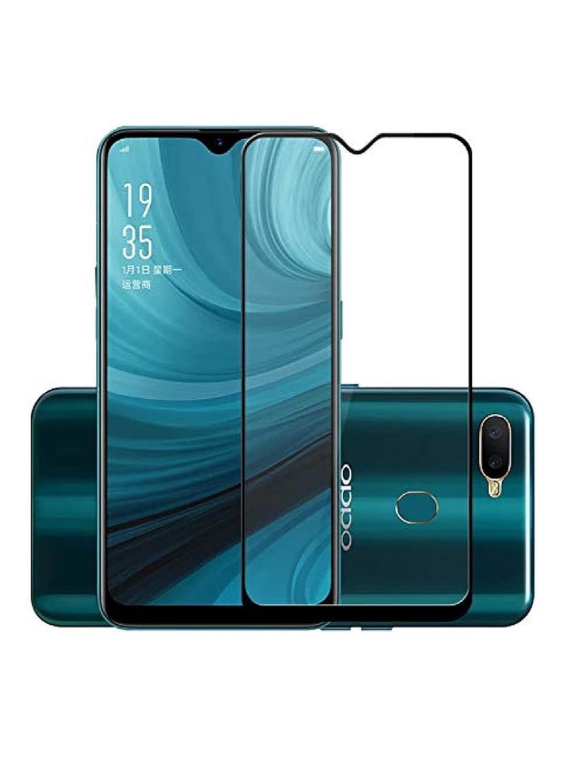 Super Tempered Glass Screen Protector 5D Designed For Oppo A7 Full Glue Edge to Edge Full Screen Coverage And Bubble Free - Image 1