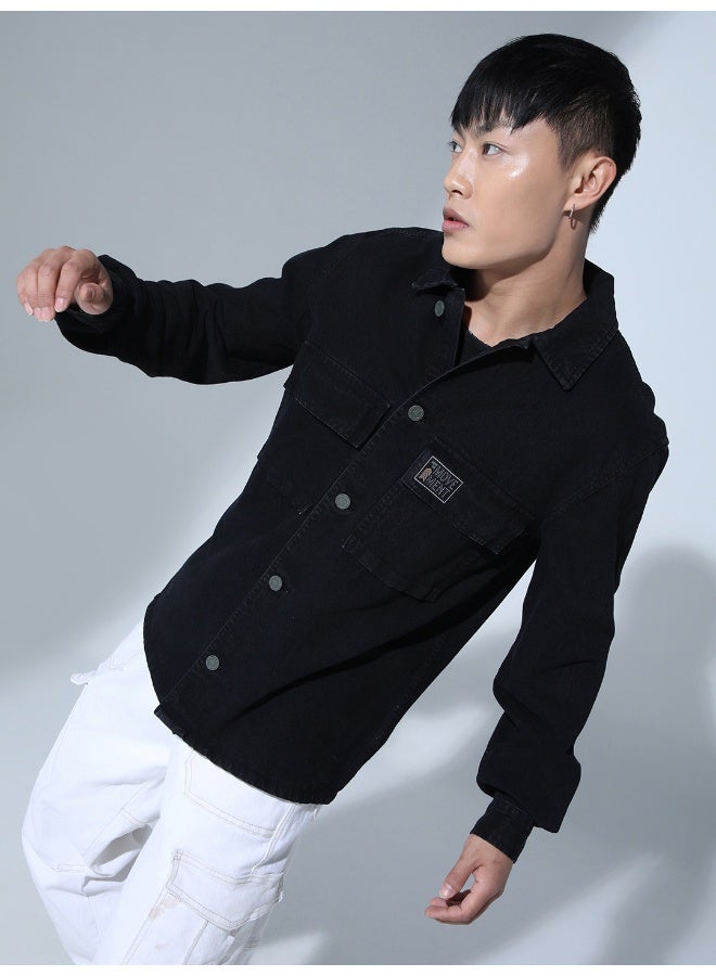 هوبرهولمي جاكيت رجالي أسود أنيق - Image 5