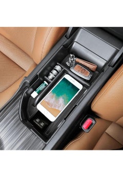 Center Console Organizer Compatible with Camry XLE XSE 2018-2022 2023 2024 and Camry LE SE 2020 2021 2022 2023 2024 Insert Tray Accessories, Armrest Secondary Storage Box, Black Trim