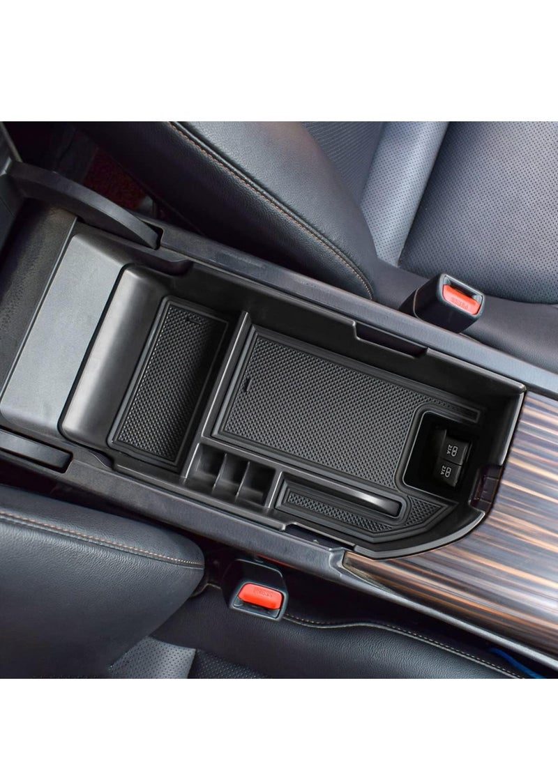 Vierex - Center Console Organizer Compatible with Camry XLE XSE 2018-2022 2023 2024 and Camry LE SE 2020 2021 2022 2023 2024 Insert Tray Accessories, Armrest Secondary Storage Box, Black Trim - Image 1