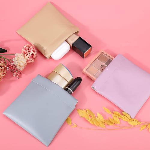 BUSOHA 3 PCS Small Makeup Bag for Purse, Mini Portable Cosmetic Bags for Women, Coin Purse Lipstick Cosmetic Accessories Organizer, Small Travel Kit Storage Pouch - Image 5