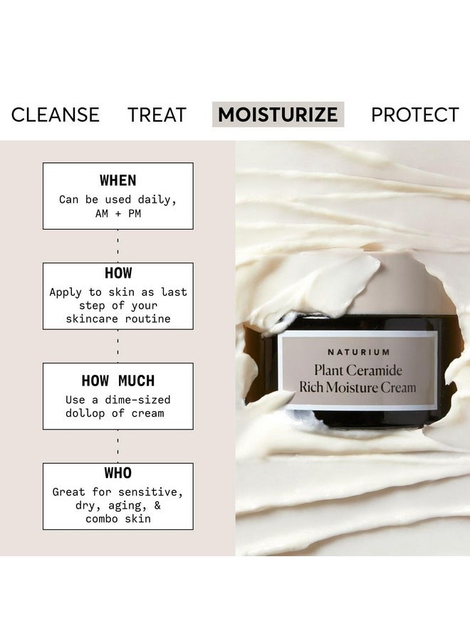 NATURIUM Naturium Plant Ceramide Rich Moisture Cream, Hydrating & Anti-Aging Skincare, 1.7 oz  - Image 2