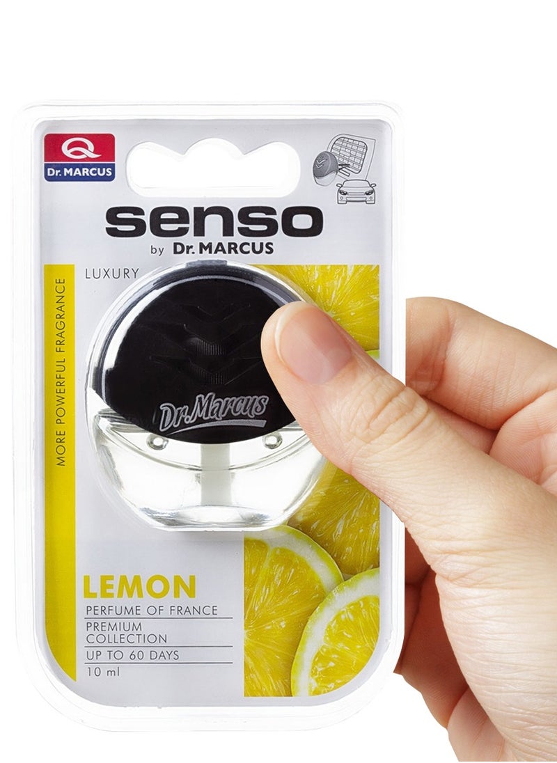 Dr.MARCUS Dr MARCUS Senso Luxury Car Ac Vent Air Freshener Diffuser Quality Perfume Upto 60 Days 10ml Lemon Scent  - Image 3