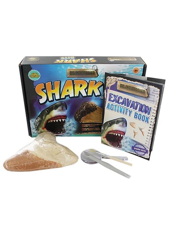RMS Dig It Shark Tooth Excavation Kit – Kids Fossil Dig STEM Science Activity Toy, Discovery Play Set - Image 2