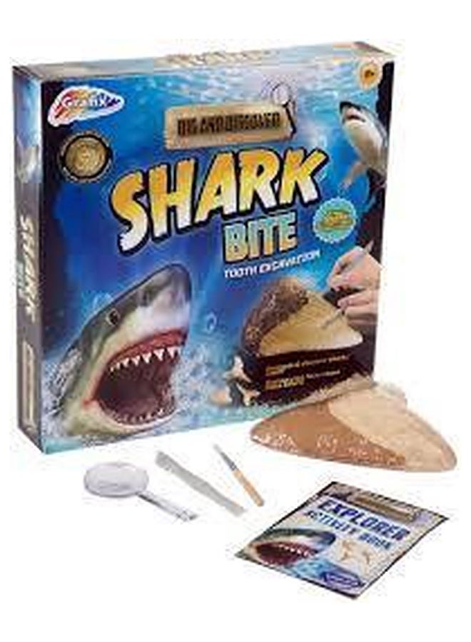 RMS Dig It Shark Tooth Excavation Kit – Kids Fossil Dig STEM Science Activity Toy, Discovery Play Set - Image 1