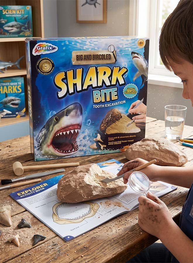 RMS Dig It Shark Tooth Excavation Kit – Kids Fossil Dig STEM Science Activity Toy, Discovery Play Set - Image 4
