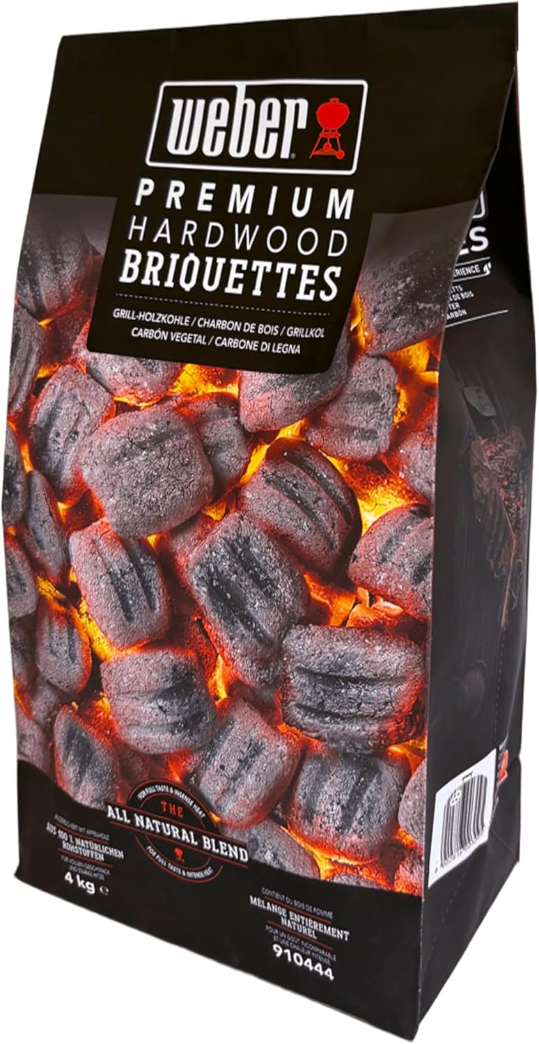 Weber Hardwood Charcoal Briquettes 4Kg, Black, 0x0x0 - Image 1