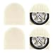 OutdoorLines Outdoor Waterproof Tire Covers Set of 4 UVProof Trailer Wheel Cover Windproof Tires Protector Covering for RV Jeep Travel Boat Trailer Car Motorhome Camper Van Truck 2426 Off White - Image 2