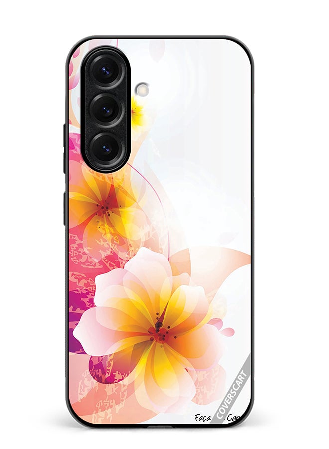 VR CREATIVE Protective Case Cover For Samsung Galaxy S25 Plus Flower Design Multicolour