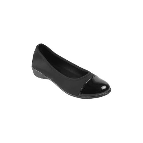 Mochi Women Black Casual Comfort Bellies UK/4 EU/37 (31-670) - Image 3