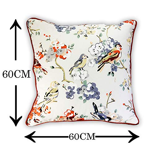 IM FAB Cotton Printed Cushion Cover (24x24 Inch, Rust) - Set of 5 Pcs - Image 2
