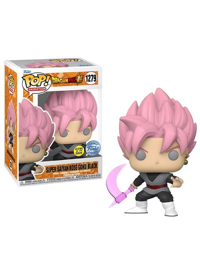 Funko Pop Dragon Ball Super Pop Figures Rose Goku Black 1279 Pop Exclusive Edition Son Goku Figure Glow In The Dark - Image 2
